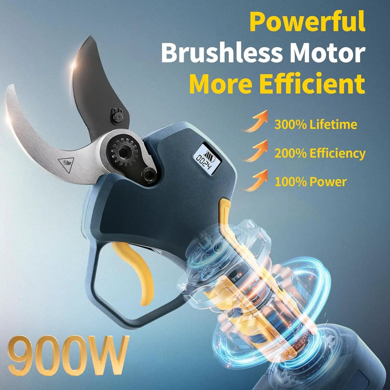 Electric Pruning Shears 40mm Compatible with Makita 18V Battery, Cordless Pruners for Gardening Heavy Duty Professional Electric Branch Cutter Tree Scissor 0.8''-1.6'' Adjustable Cutting(Only Body) by GreenHaven Gardens