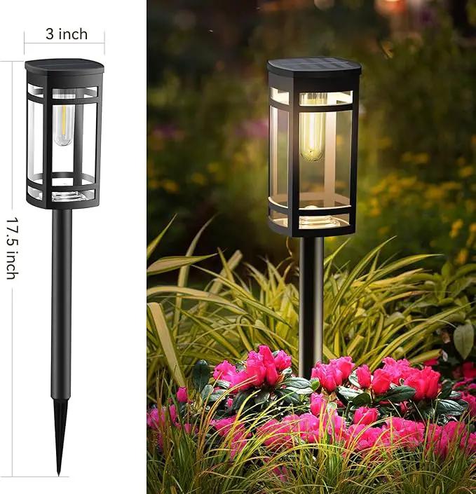 8 Pack Solar Lights Outdoor Waterproof for Garden Pathway Walkway Driveway Yard Lawn Decorative Landscape Lighting. (Warm White Light, 8) by GreenHaven Gardens