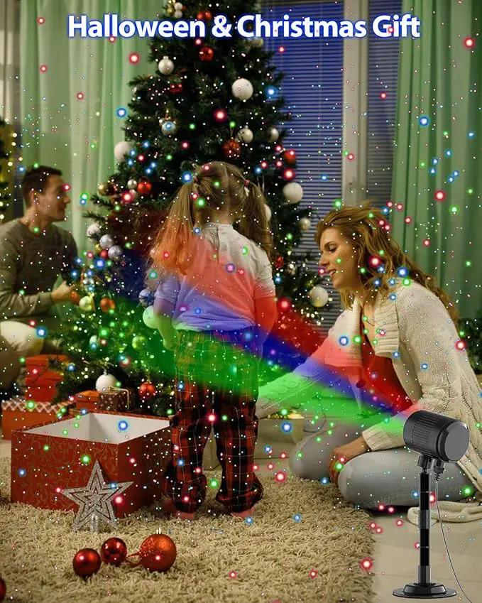 Christmas Laser Lights, RGB Laser Projector Light with RF Remote,Timer, Christmas Decorations Holiday Gift Projector for Xmas Home Garden Yard Party Outdoor Indoor Lights Show by GreenHaven Gardens
