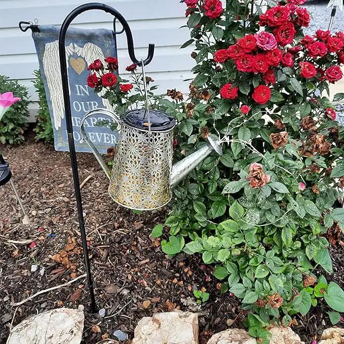 Solar Watering Can Lights, Large Retro Metal Hanging Solar Lights Outdoor Waterproof, Gardening Gifts for Mom Grandma Women Birthday, Garden Decor Yard Light Outside for Porch Landscape Patio by GreenHaven Gardens