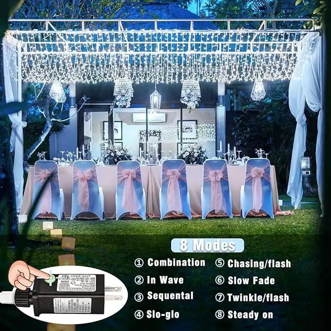 500 LED Christmas Lights Outdoor - 165FT Super Long Christmas String Lights 8 Modes Waterproof Plug in Fairy Lights with Timer Memory for Indoor Xmas Tree Holiday Party House Decorations, Cool White by GreenHaven Gardens