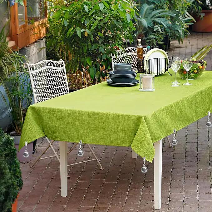 10 Pack Heavy Duty Curtain Weights for Outdoor, Stainless Steel Drapery Clip Keepping Curtain Panel Straight, Keep Outdoor Curtain Flag from Waving, Help Weigh Down Sun Curtain Tablecloth Garden Flag by GreenHaven Gardens