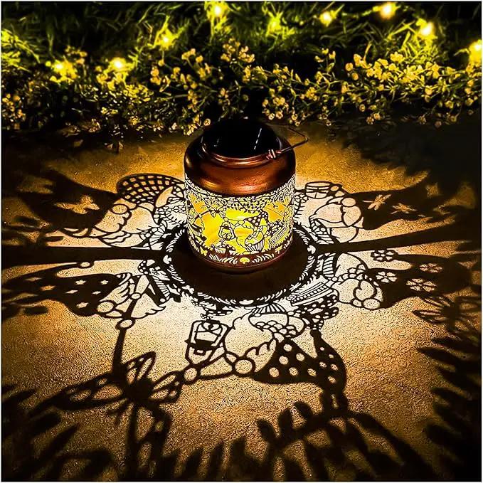 Gnomes Solar Lanterns Outdoor Waterproof,Hanging Solar Lights Gnome Gifts for Women Metal LED Decorative Light for Yard,Patio,Lawn,Tabletop,Pathway,Landscape,Garden Gnomes Decor by GreenHaven Gardens
