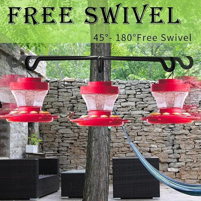 8 Inch 2 Pack Plant Hangers Outdoor, Wall Plant Hanger, Plant Hangers Indoor, Bird Feeder Hangers for Outside, for Bird Feeders, Planters, Lanterns, Wind Chimes, Home Decor by GreenHaven Gardens