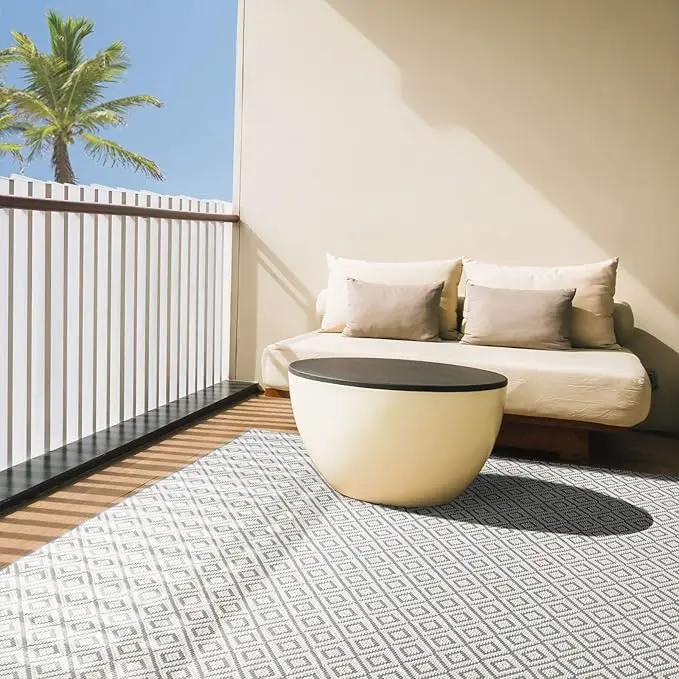 Home Dynamix Tripoli Lydia Geometric Area Rug, Gray/Cream, 6'6"x9'6" Rectangle by GreenHaven Gardens