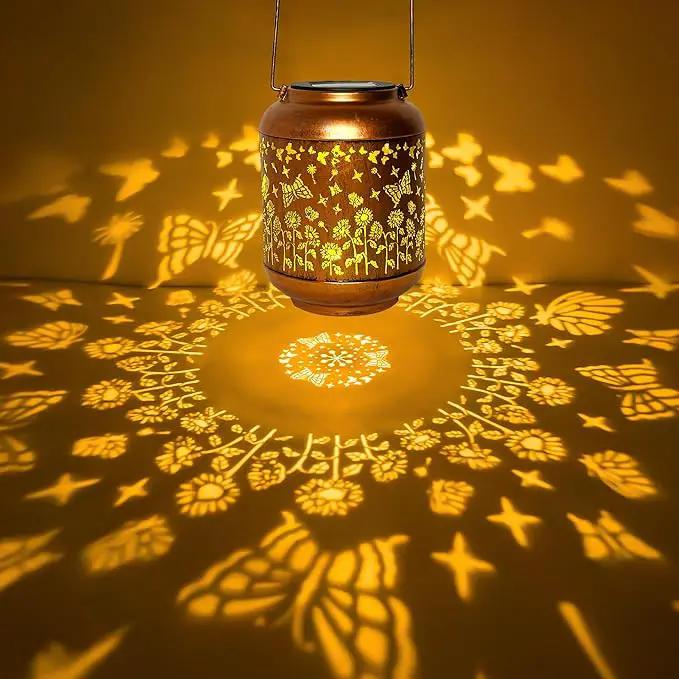 Solar Lanterns Outdoor, Waterproof Hanging Solar Lantern Garden Decor, Solar Lights for Backyard Porch Patio Table Yard Balcony Lawn Pathway, Butterfly Gifts for Women Grandma Mom by GreenHaven Gardens