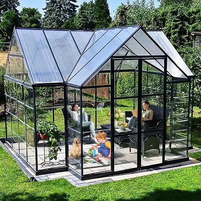 12 Pcs Polycarbonate Greenhouse Panels Waterproof UV Protected Polycarbonate Double Layer Polycarbonate Panels Sheet Corrugated Plastic for Greenhouse, Outdoor, Plant Stand Roof(4' x 2' x 0.24'') by GreenHaven Gardens