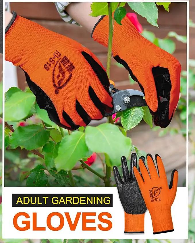 Nuogo 48 Pairs Gardening Gloves for Men Women Rubber Coated Safety Work Gloves Bulk for Gardening Construction Work by GreenHaven Gardens