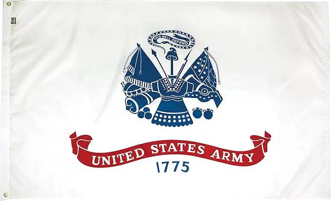 FlagSource U.S. Army Nylon Military Flag, Made in The USA, 3x5' by GreenHaven Gardens
