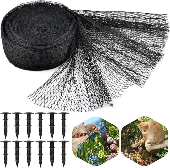 PACETAP Pond Netting Kit 7 x 10 Ft for Leaves, Heavy Duty Koi Pond Cover, Pool Protective Cover Netting with Stakes Protecting Koi Fish from Birds, Cats, Predators by GreenHaven Gardens