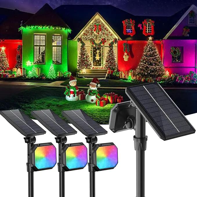 JSOT Spot Lights - Solar Lights Outdoor Solar Powered Spotlight Waterproof Green Light Landscape Lighting for Garden Yard Pathway by GreenHaven Gardens
