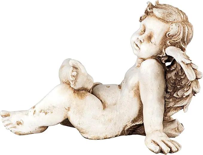 Design Toscano Pause for Repose Garden Angel Statue by GreenHaven Gardens
