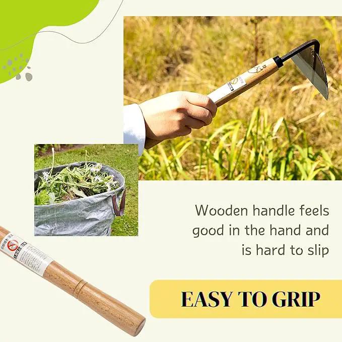Japanese Gardening Tool Hand Weeder Made in Japan Ambidextrous by GreenHaven Gardens