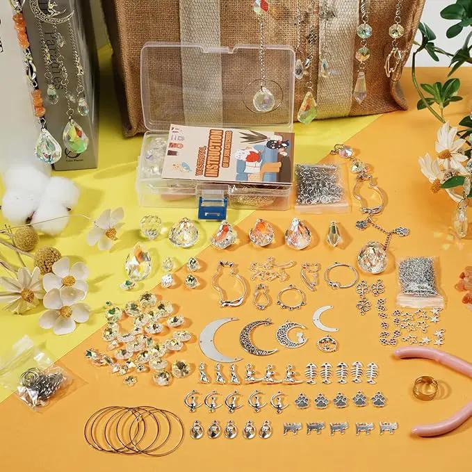 WASTROYAL 450 pcs DIY Sun Catcher Kit for Adult Crystal Suncatcher Rainbow Maker Crafts for Adults Sun Catchers Indoor Window Suncatcher Beads DIY Crystal Suncatcher Kit (Cat) by GreenHaven Gardens