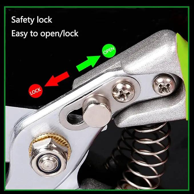Garden Shears, Japanese Pruning Shears for Heavy Duty, Flowers Herbs Grapes Plant and Branch Cutters, Clippers, Trimmers, Scissors (Green) by GreenHaven Gardens