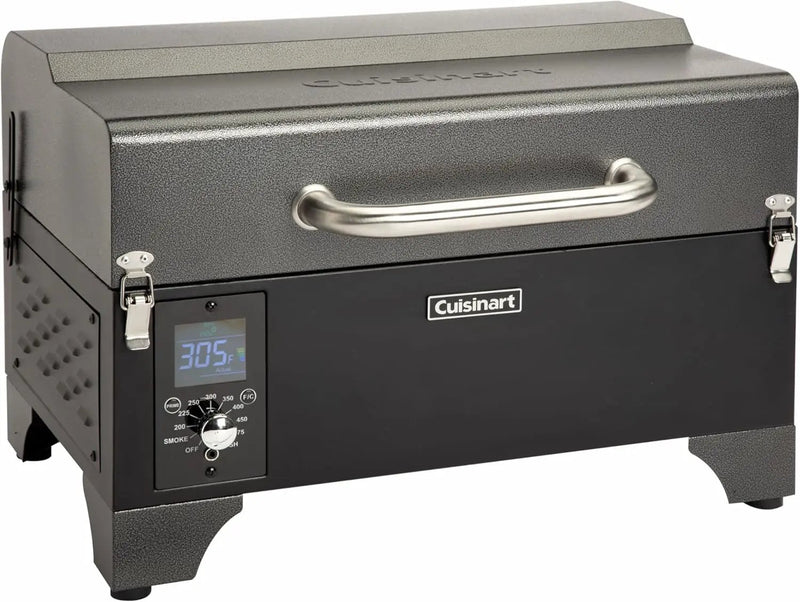 Cuisinart 8-in-1 Portable Wood Pellet Grill and Smoker, Compact for RV, Tailgates, Camping, and Backyard Cooking, Smoky Flavor, Versatile Meat Smoker by GreenHaven Gardens