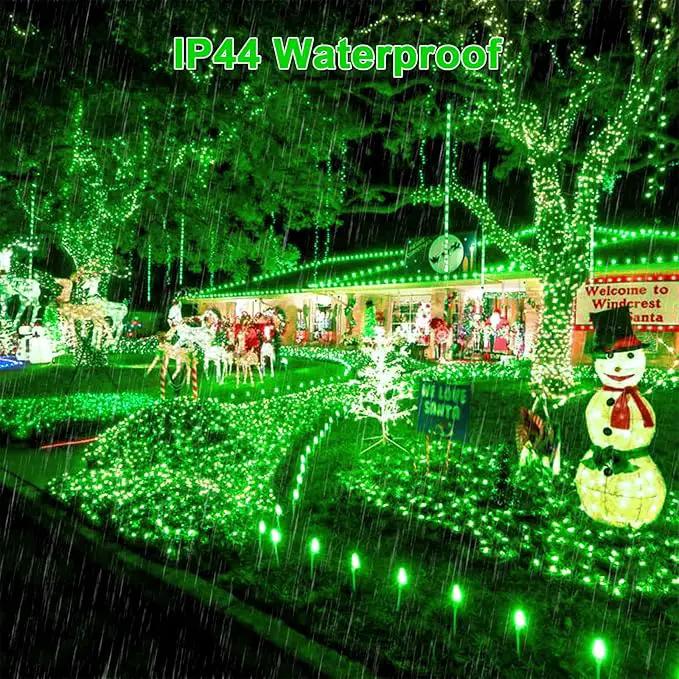 JMEXSUSS 360 LED Green Net Lights Outdoor, Connectable 12ft x 5ft Christmas Net Lights Plug in with Remote, 8 Modes Waterproof Green Christmas Lights for Bushes Christmas Halloween Decorations by GreenHaven Gardens