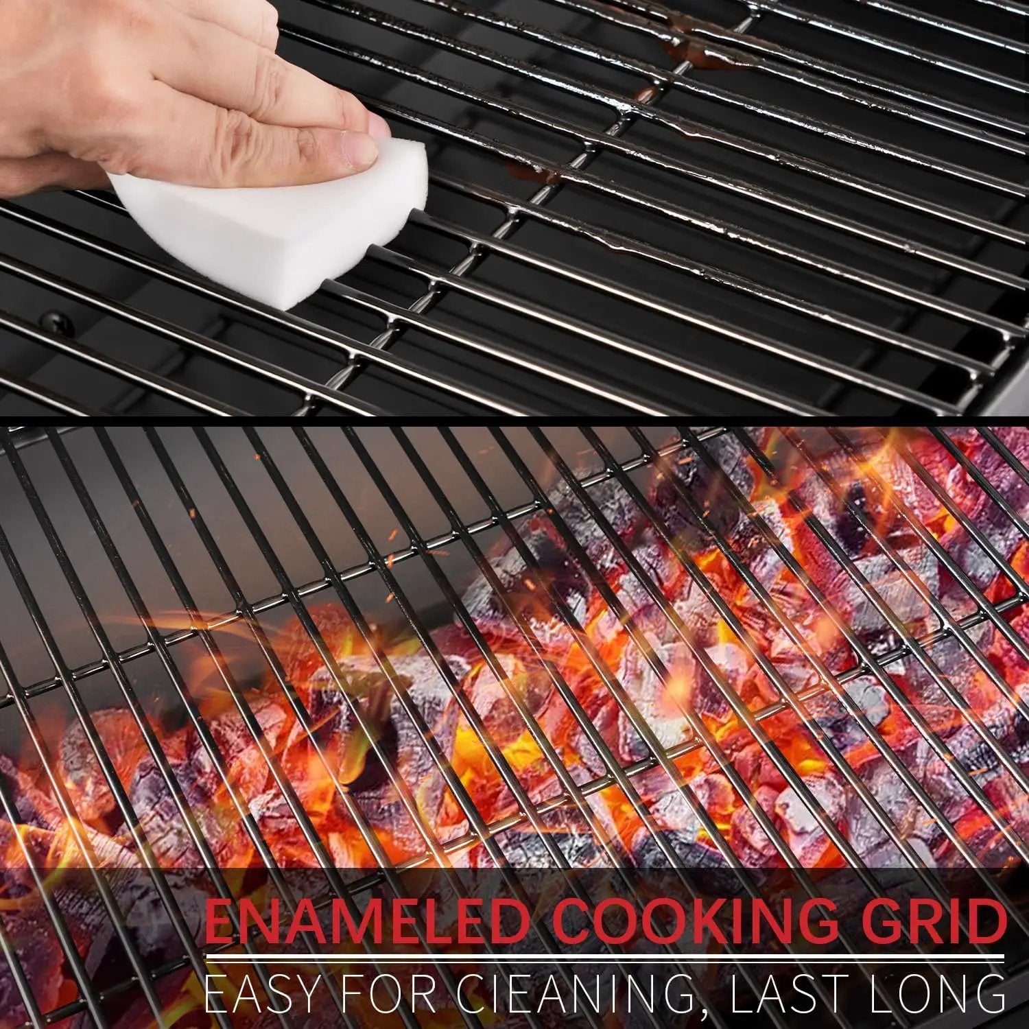 Barrel Charcoal Grill with offset smoker, 714 Square Inches Cooking Area, Outdoor BBQ Grill with Front and Side Shelf, Perfect for Backyard, Patio Parties and Picnics by GreenHaven Gardens