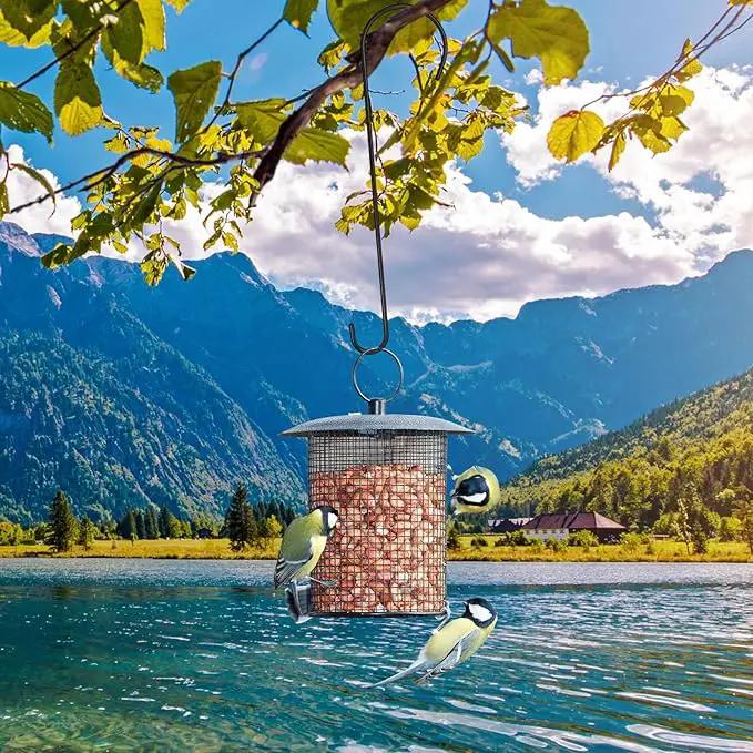 6 Packs 24 Inch Long S Hooks for Hanging Plants,Extra Large S Hooks,Metal Bird Feeder Hooks, Rustproof Garden Planter Hanger for Tree Branch, Basket, Lanterns, Wind Chimes, Outdoor Use by GreenHaven Gardens