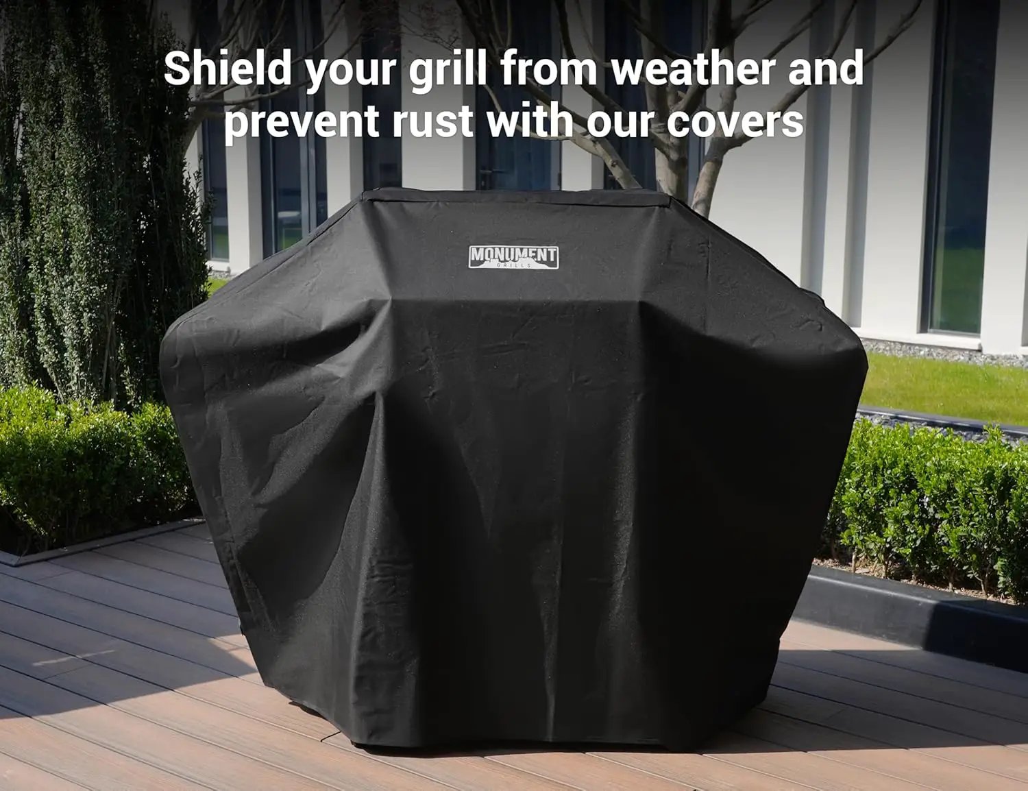 Monument Grills Larger 4-Burner Propane Gas Grills Stainless Steel with BBQ Cover(2 Items), Outdoor Use by GreenHaven Gardens