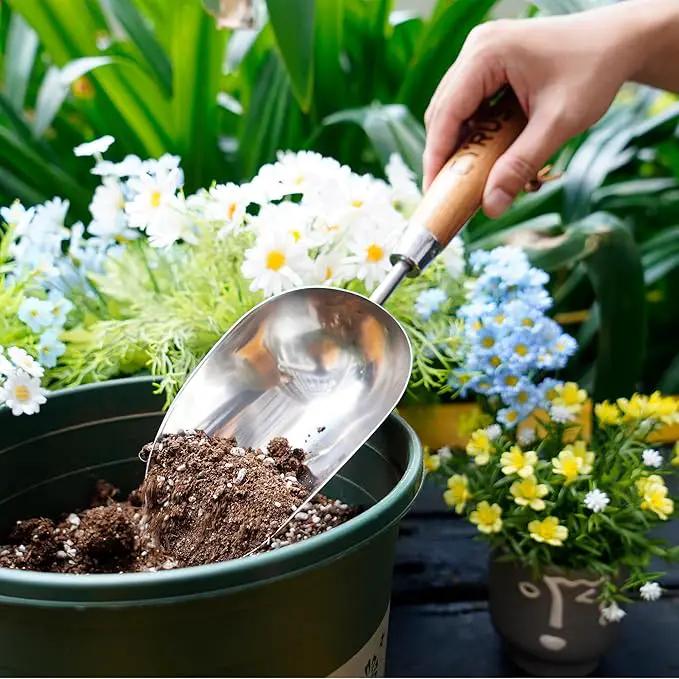 CYRUS Garden Trowel, 13" Stainless Steel Garden Shovel, Compact Garden Spade for Garden Plant Transplanting, Digging and Weeding by GreenHaven Gardens