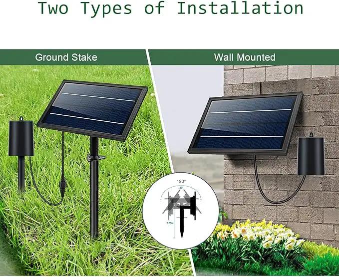 Lewisia 8W Solar Pond Aerator with Built-in 2400mAh Battery Backup, 3 Working Modes, 2 Air Stones, Solar Air Pump for Pond Fish Tank Hydroponics Bubble Oxygenator by GreenHaven Gardens