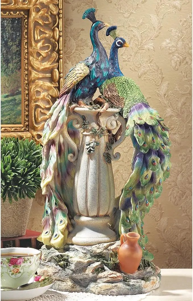 Design Toscano Peacocks in Paradise Statue by GreenHaven Gardens
