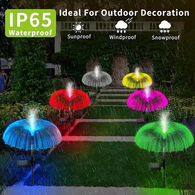 Solar Garden Lights Outdoor Decorative Waterproof, Solar Light for Outside, Yard Lights Solar Flower Decor for Patio Pathway Lawn Party Landscape Decorations, 3 PCS by GreenHaven Gardens