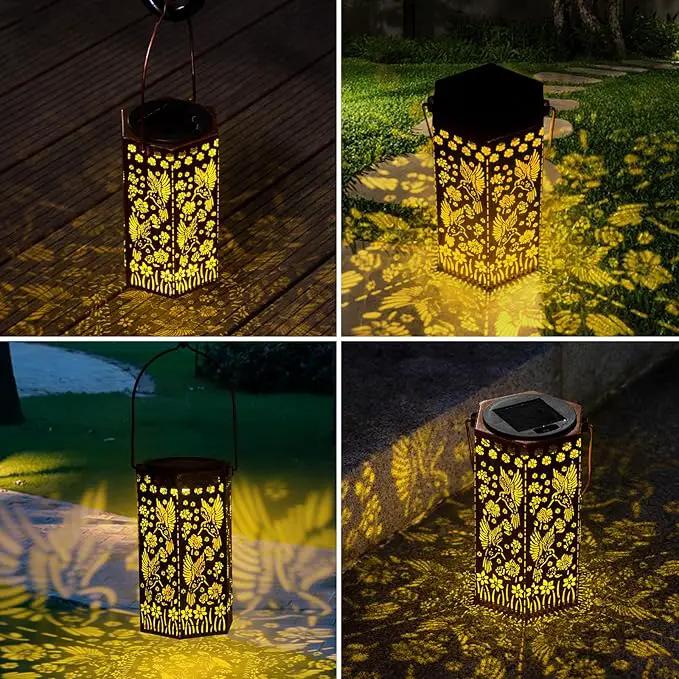 Outdoor Lanterns Hummingbird Gift for Women/Mom/Grandma/Sister, Solar Lanterns Outdoor Waterproof Butterfly, Garden Decor,Christmas, Mother's Day, Thanksgiving Gifts, Solar Decoration for Yard, Patio by GreenHaven Gardens