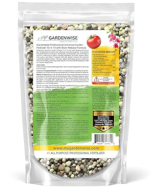 Professional Universal Garden Fertilizer 13-3-13 with Slow-Release Formula (20 QUARTS) by GreenHaven Gardens