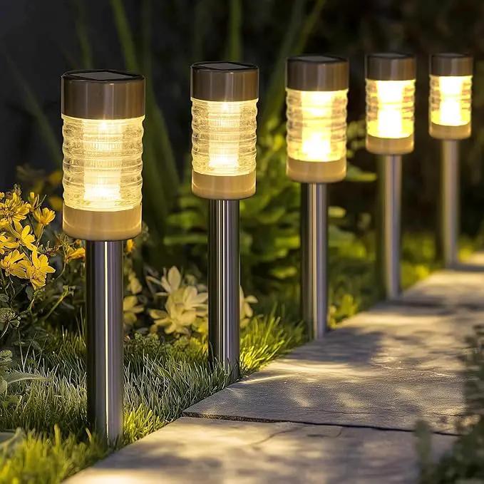 Dazzle Bright Solar Pathway Lights Outdoor, 12 Pack LED Solar Powered Waterproof Garden Lights, Landscape Lighting for Walkway Driveway Lawn Patio Yard Decoration, Warm White by GreenHaven Gardens