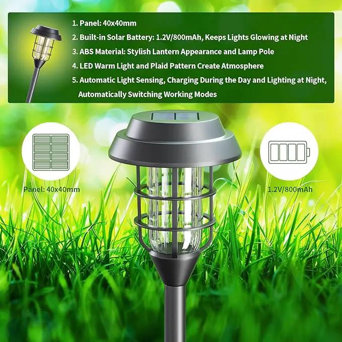 Solar Lights Outdoor Waterproof for Yard, 6 Pack Solar Pathway Lights Outdoor Lawn Lights Solar Powered Outdoor Lights LED Landscape Lighting Solar Garden Lights for Patio, Outside, Driveway, Walkway by GreenHaven Gardens