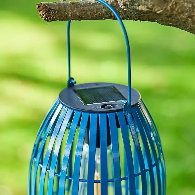 Solar Lantern Outdoor Waterproof Hanging Metal Birdcage Shaped Lantern Decorative Solar Light for Garden Yard Patio Porch by GreenHaven Gardens