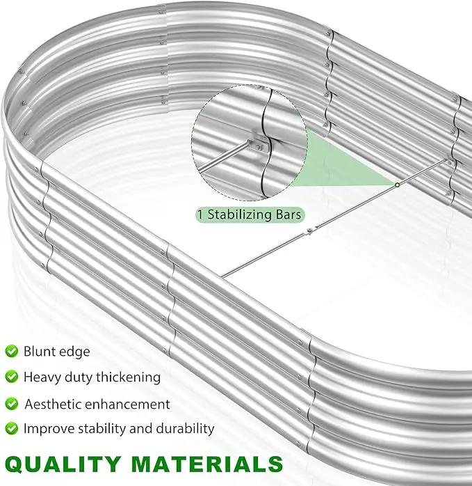 2pcs 72x36x12in Galvanized Steel Raised Garden Bed, Outdoor Planter Box for Easy DIY & Clean - Large Metal Garden Beds for Backyards, Terraces & Balconies by GreenHaven Gardens