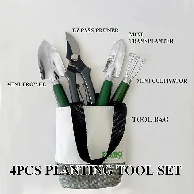 SUMIO Mini Garden Tool kit, Desk Indoor Plant Tool Set, Portable Garden Tool Set, Succulent Tools Kit, Office Planting by GreenHaven Gardens