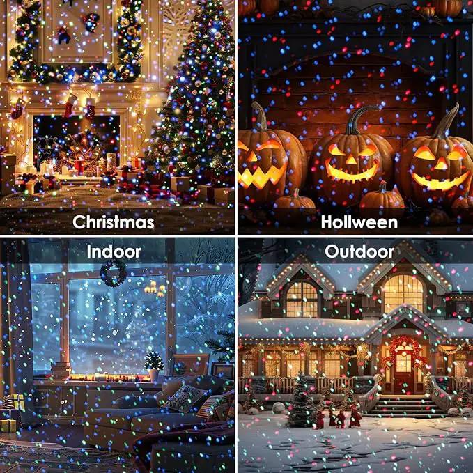 Christmas RGB Laser Projector Lights - Waterproof Indoor/Outdoor for Home, Yard & Garden Decoration by GreenHaven Gardens