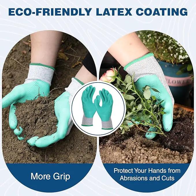 WORKPRO Aluminum Garden Tool Set, 4PCS Heavy Duty Hand Garden Tools with Box Include Trowel, Rake, Pruner, Garden Gloves, Floral and Insect Printing, Garden Gifts by GreenHaven Gardens