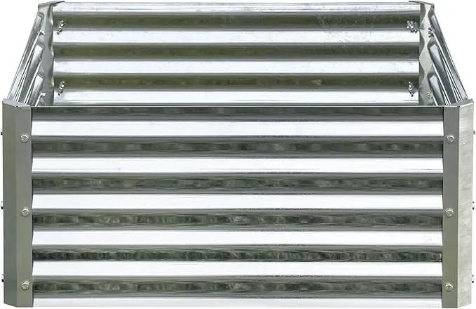 Arrow Sheds GrowIT Galvanized Steel Raised Flower and Plant Bed for The Garden or Greenhouse, 36" x 36" x 17" by GreenHaven Gardens