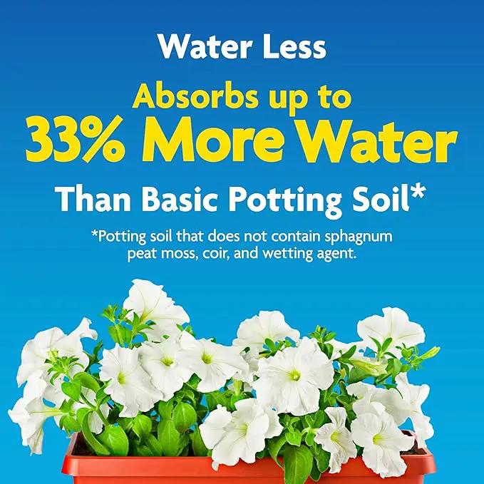 Miracle-Gro Moisture Control Potting Mix, For Container Plants, Protects against Over- and Under-Watering, 8 qt., 3-Pack by GreenHaven Gardens