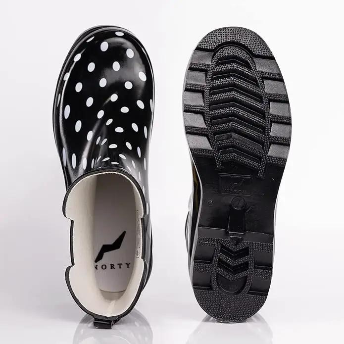 NORTY - Womens Ankle Rain Boots - Ladies Waterproof Winter Spring Garden Boot runs ½ size large by GreenHaven Gardens