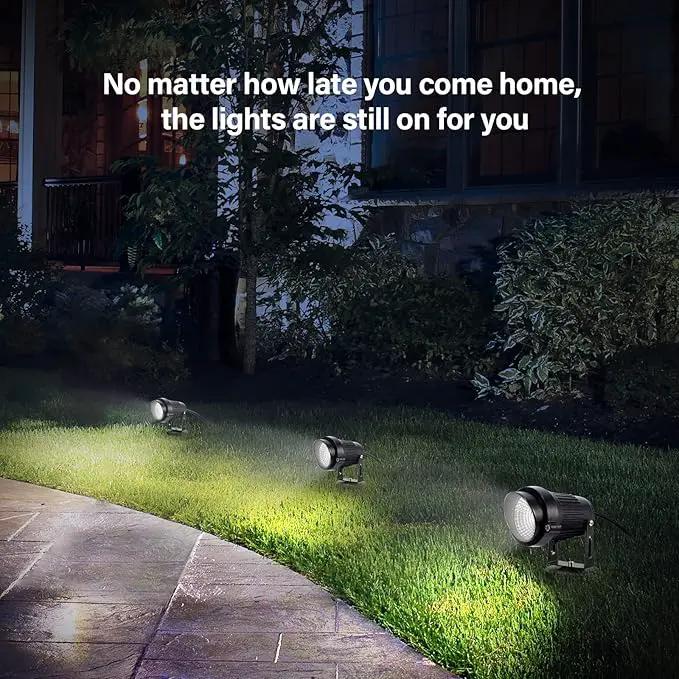 LemonBest LED Landscape Up Down Light 5W White LED Decorative Spotlight Lamp 110V with Plug for Indoor Outdoor Yard Step Wall Lighting (Cool White) (Include Spike) by GreenHaven Gardens