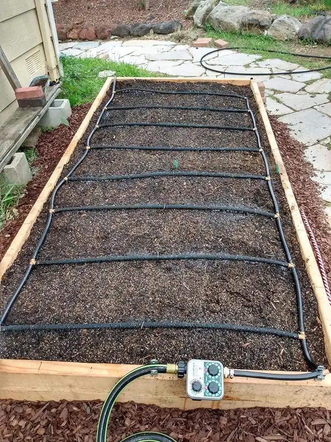 Black Vinyl Tubing 3/4” ID × 1” OD - 50 Feet PVC Flexible Plastic Tube Hybrid Hose, Transfer Water Air Oil for Pond Fountain Garden, Non-toxic and BPA free by GreenHaven Gardens