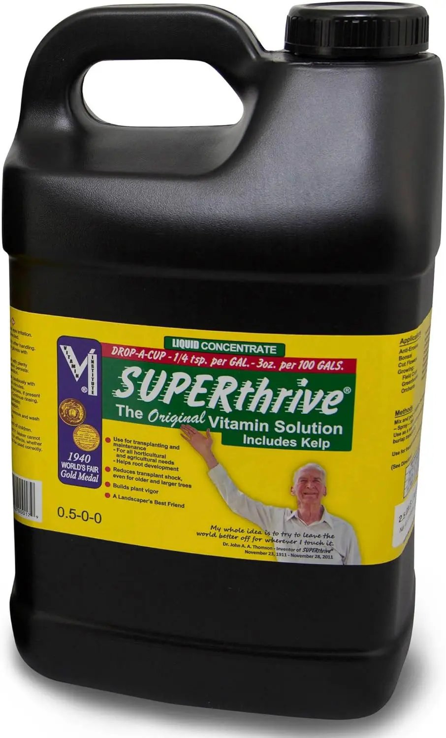 SUPERthrive VI30181 Plant Vitamin Solution, 2.5 Gallon by GreenHaven Gardens