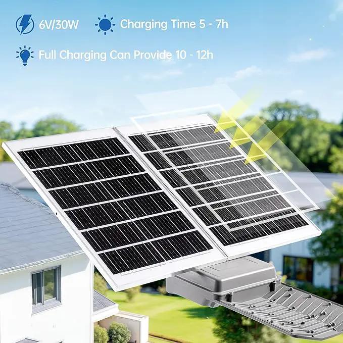 11000W Solar Street Light Outdoor with Dual Solar Panels IP65 Waterproof – 650,000LM 3-Sided LED Lights, 144pcs LEDs, 50000mAh Battery, Motion Sensor, Dusk to Dawn for Parking Lot, Yard,Garden by GreenHaven Gardens