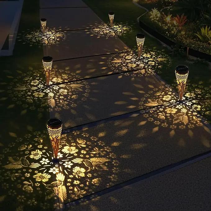 KAIXOXIN Solar Garden Lights, Metal Hummingbird Pathway Lights, Outdoor Landscape Lighting for Patio, Backyard, Walkway (Hummingbird, 2) by GreenHaven Gardens