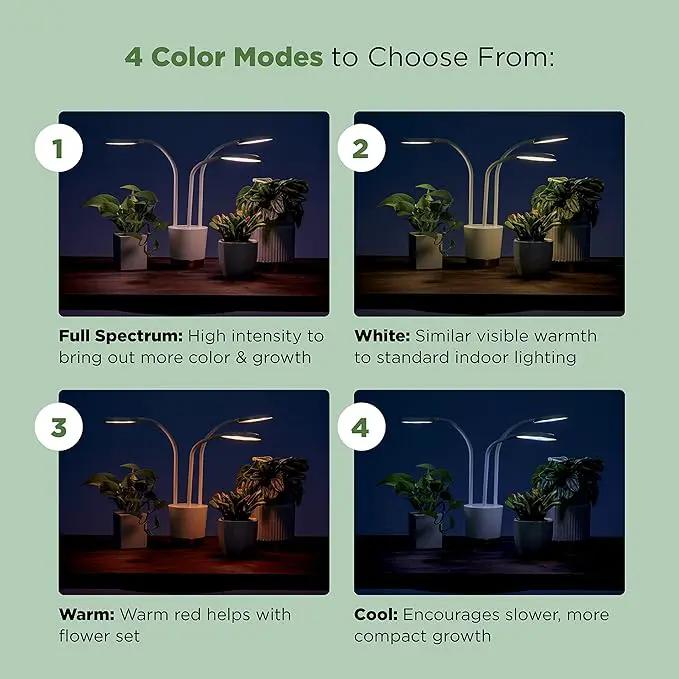AeroGarden Trio Grow Light for Indoor Plants, Grow Live Plants Anywhere in The Home, Adjustable Light Modes, Black by GreenHaven Gardens