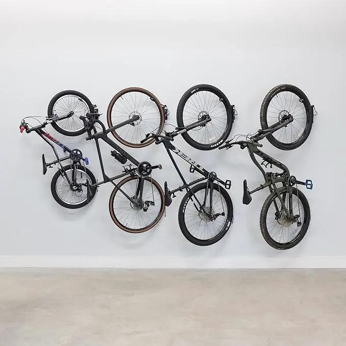StoreYourBoard Bike Swivel Rack – Wall Mounted Garage Bike Storage, Vertical Hanger with 120° Swing Design & Stopper, Space-Saving Indoor Wall Mount – Fits Kids Bikes, BMX & More by GreenHaven Gardens