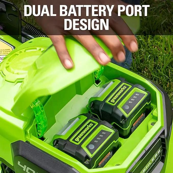 Greenworks 40V 21" Brushless Cordless (Self-Propelled) Lawn Mower (75+ Compatible Tools), 5.0Ah Battery and Charger Included by GreenHaven Gardens