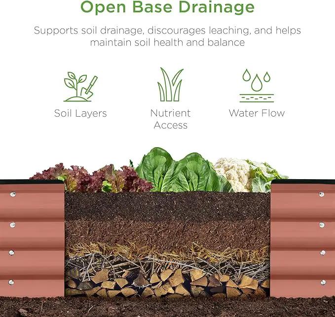 Best Choice Products 8x2x1ft Outdoor Metal Raised Garden Bed, Oval Deep Root Planter Box for Vegetables, Flowers, Herbs, and Succulents w/ 108 Gallon Capacity - Terracotta by GreenHaven Gardens