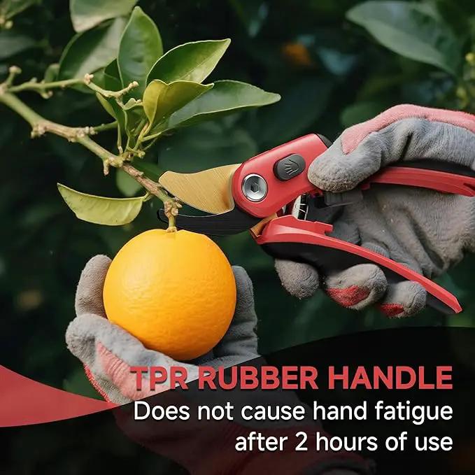 FLORA GUARD Professional Pruning Shears, SK5 Teflon-Coated Blades, Precision Garden Scissors with Non-Slip Handle, Lightweight Hand Pruner for Roses, Vines, and Shrubs by GreenHaven Gardens